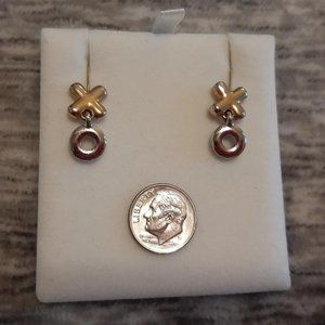 Bundle of 3 pairs silver tone earrings